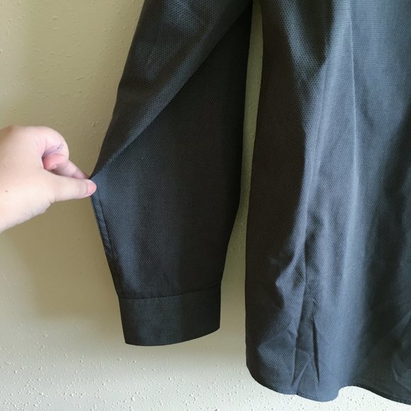 A(x)ist Gray Dot Long Sleeve XL Button Men’s Top - Picture 8 of 12